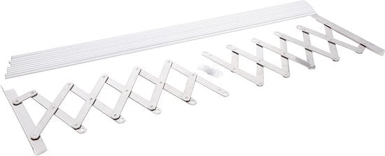 Airer in alluminio con 10 linee di asciugatura, 100 cm, dimensioni 100 x 78 x 265 cm, ripiegabile