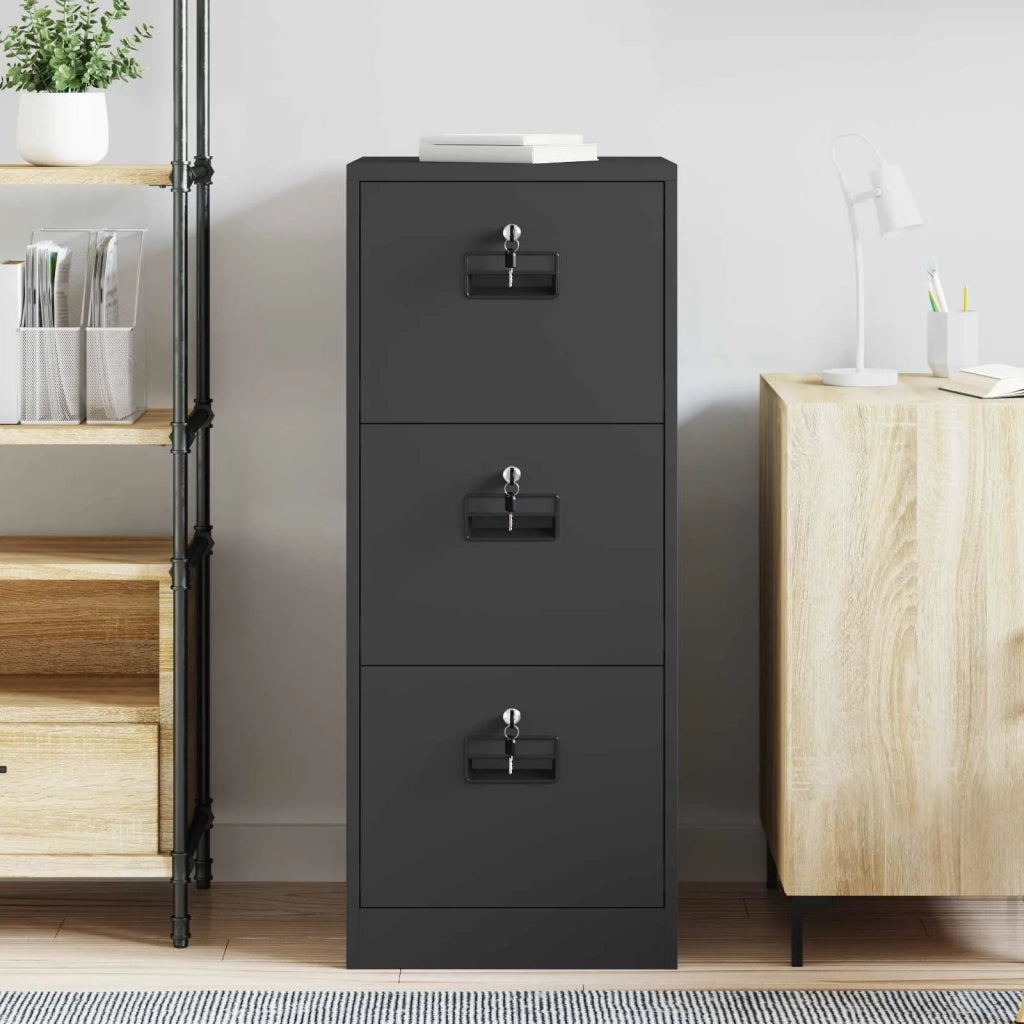 Armadio per File con cassetto Nero 44 x 50 x 106.5 cm CFW5874450