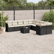Set Divani da Giardino 11 pz con Cuscini in Polyrattan Nerocod mxl 90284