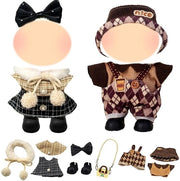 Set di vestiti per bambole 17 cm - Abito principale e accessori - Tessuti di alta qualità - Progetto unico - Outfit per bambole