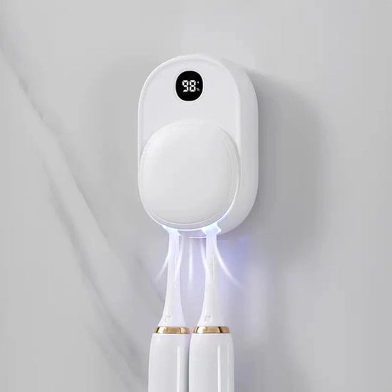 Oggetto da tenere accanto al lavandino, da fissare alla parete senza perforare, ricaricabile via USB, lunga durata della batteria, asciugatura intelligente, ideale per l'uso domestico nella zona da bagno, adatto a tutti