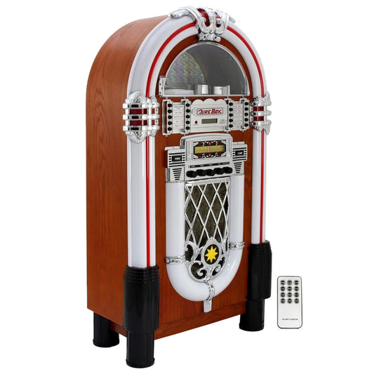 Jukebox Retro Anni 50 con CD, USB, Memory Cards SD/MMC, Radio, Bluetooth e Aux