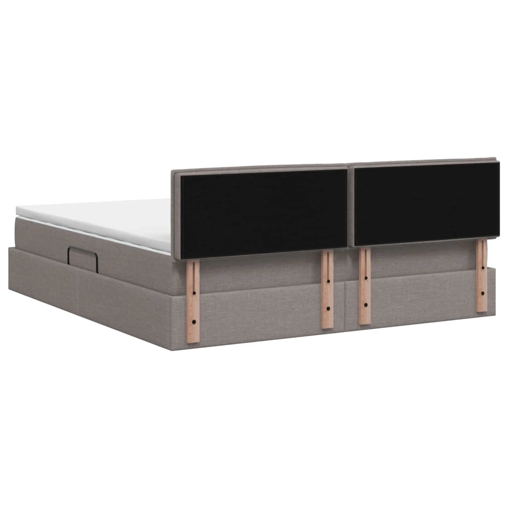Letto con contenitore e materasso Tortora 180 x 200 cm 3458577