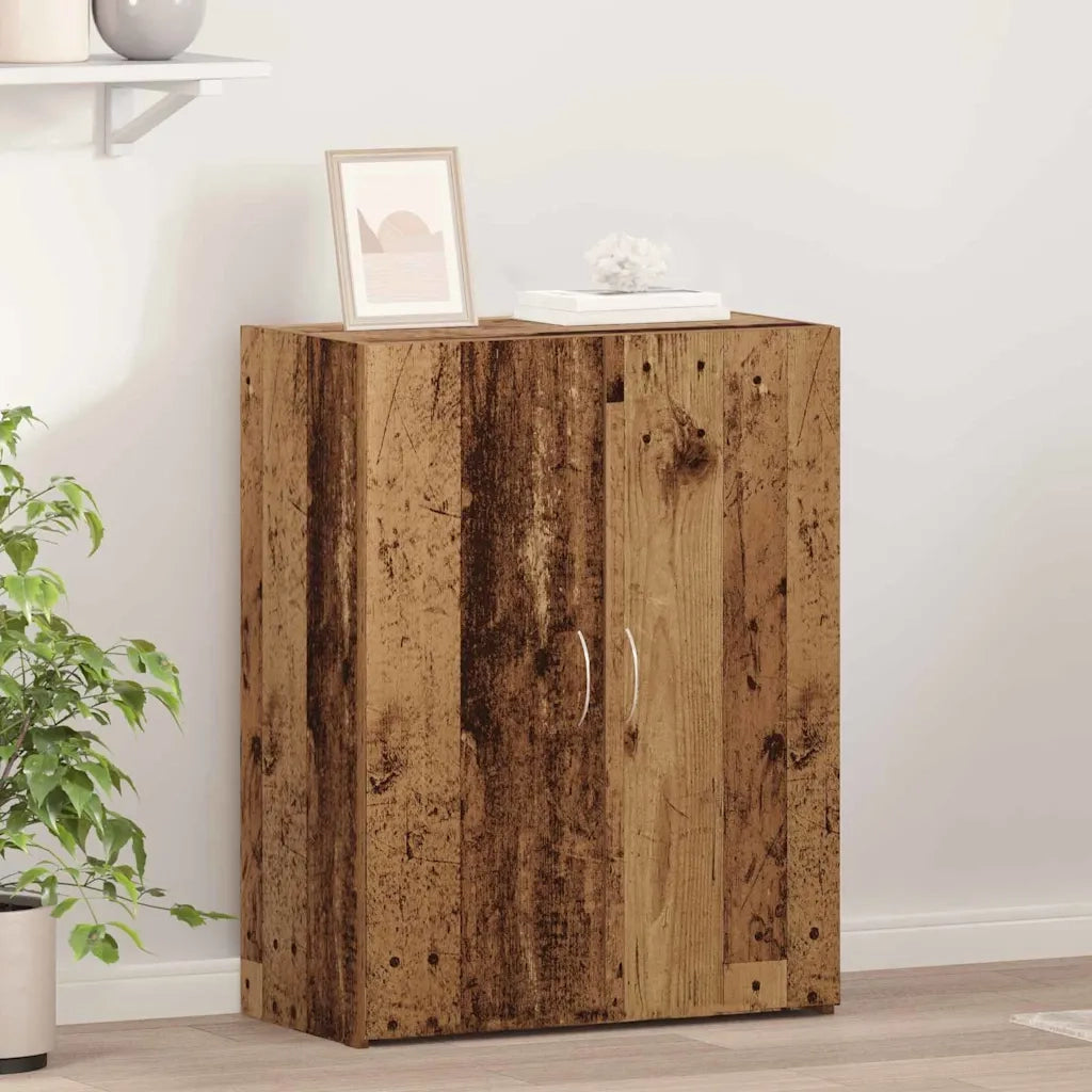 Mobile per Ufficio con porta Rovere Nero 70 x 32 x 77.5 cm CFW7885614