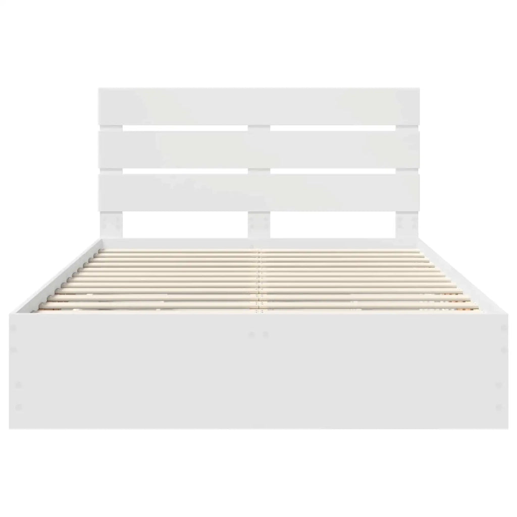 Struttura del letto Bianco 150 x 200 cm Legno Ingegnerizzato