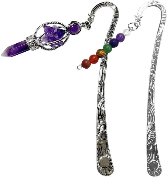 Leggerezza per libri 2 pezzi - Maniglie in cristallo - Marcatori creativi - Stile retro/moderno - Leggero - Regalo ideale - Marcatori