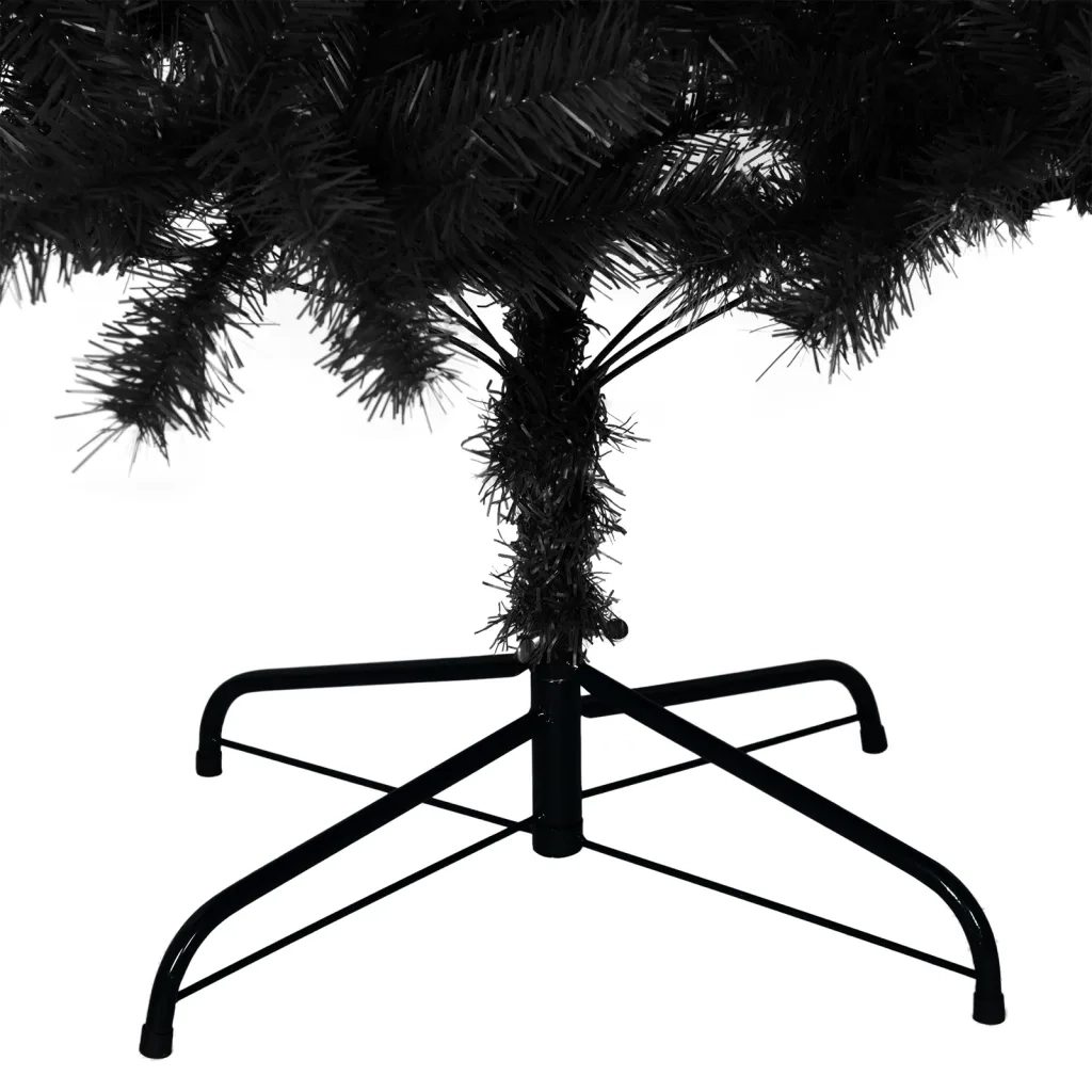 Albero di Natale Artificiale con Supporto Nero 240 cm PVC