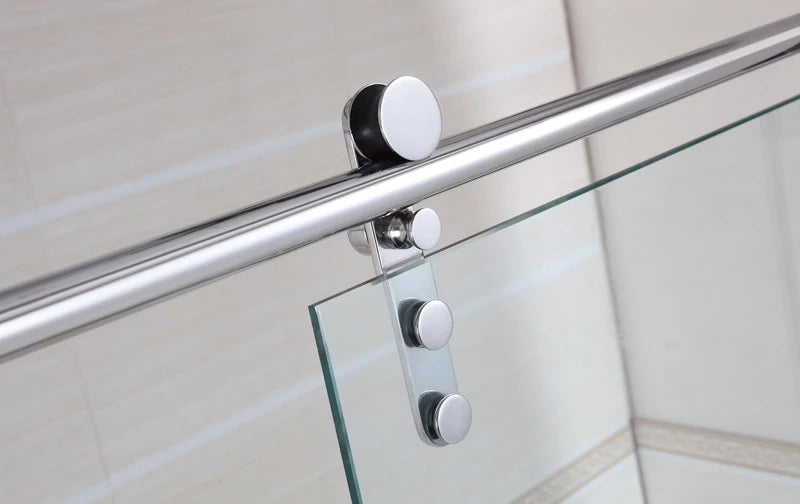 Box doccia angolare MOVING apertura al vertice 140x80 cm cromo trasparente