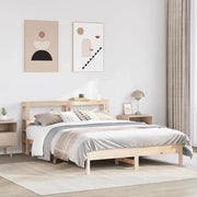 Letto senza Materasso-Struttura Letto 140x200 cm in Legno Massello di Pino 960465