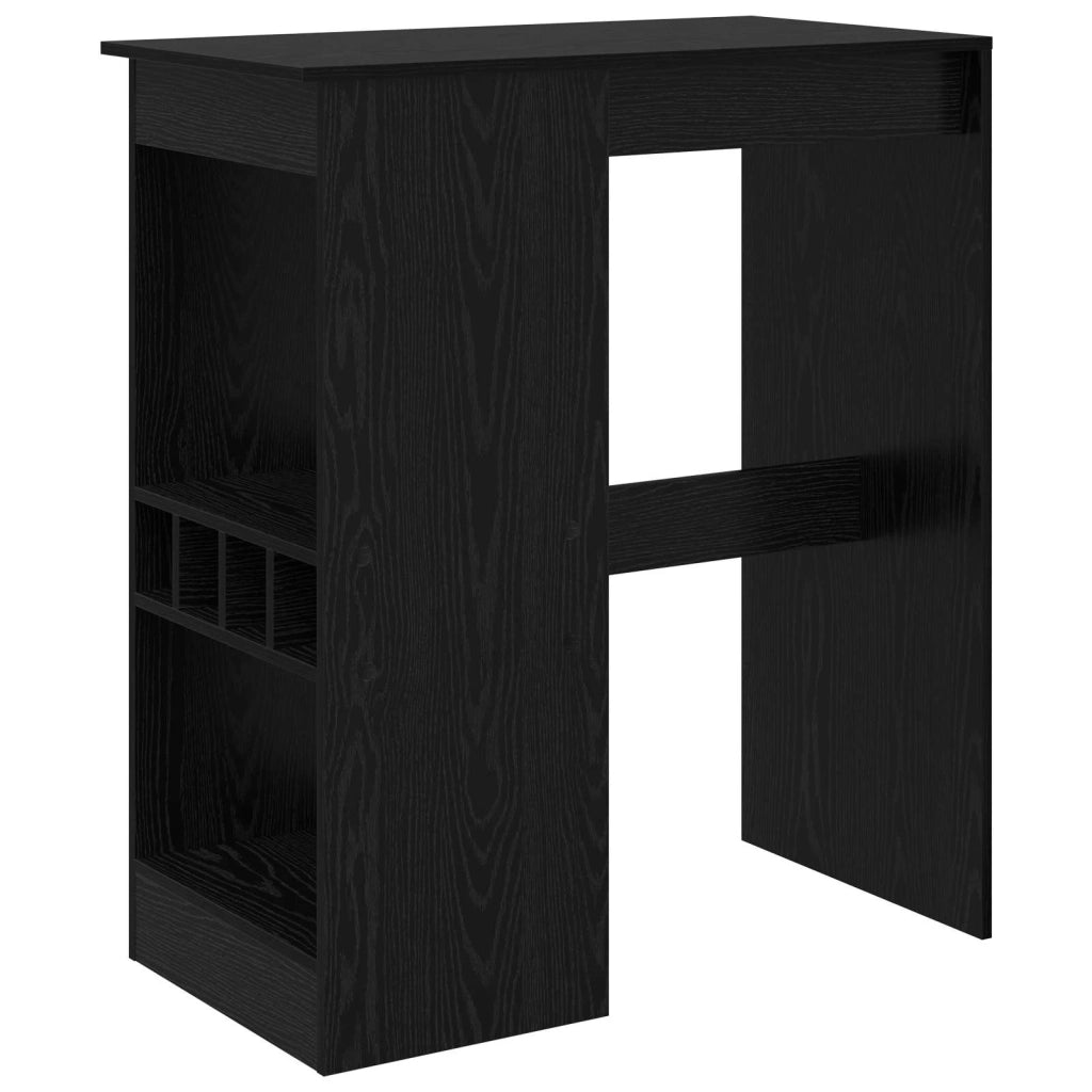 Tavolo da bar con lo scaffale Rovere Nero 90 x 47.5 x 103.5 cm 8003917