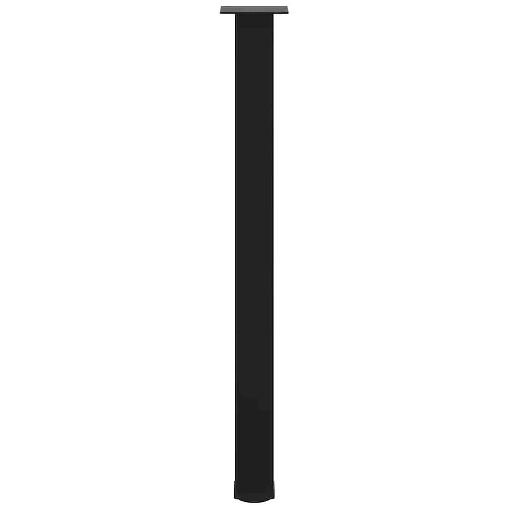 Set di 4 gambe regolabili per tavolo da bar 90 x 90 x 92 cm design moderno acciaio nero cucina 02_0056769