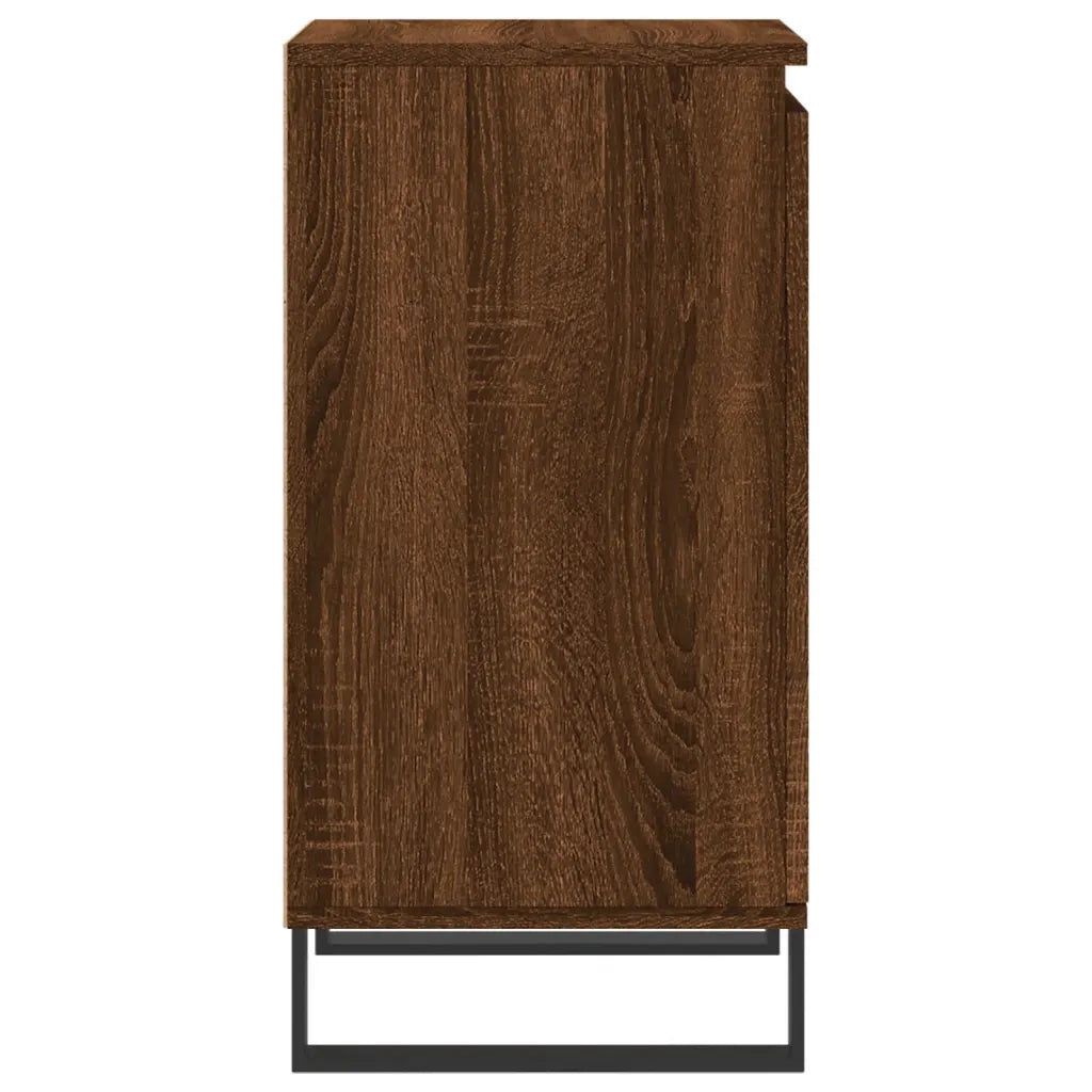 Credenze 2 pz Rovere Marrone 40x35x70 cm in Legno Multistrato 831083
