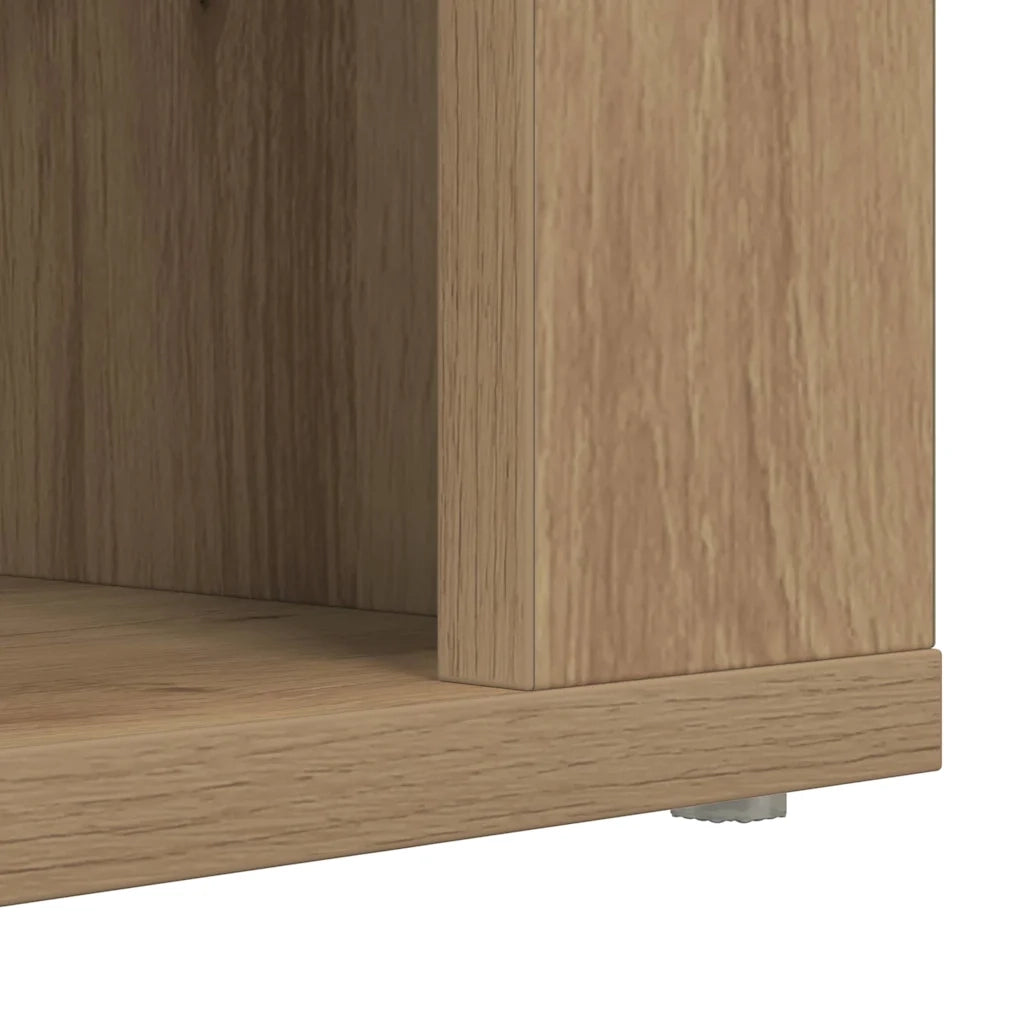 Scarpiera rovere artigianale 75 x 35 x 45 cm Legno multistrato