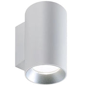 Show - Applique Cilindrico Da Parete A Led 20W+20W A Luce Doppia Fredda Colore Bianco