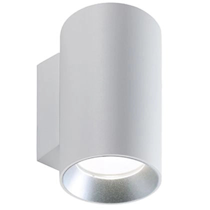 Show - Applique Cilindrico Da Parete A Led 20W+20W A Luce Doppia Fredda Colore Bianco