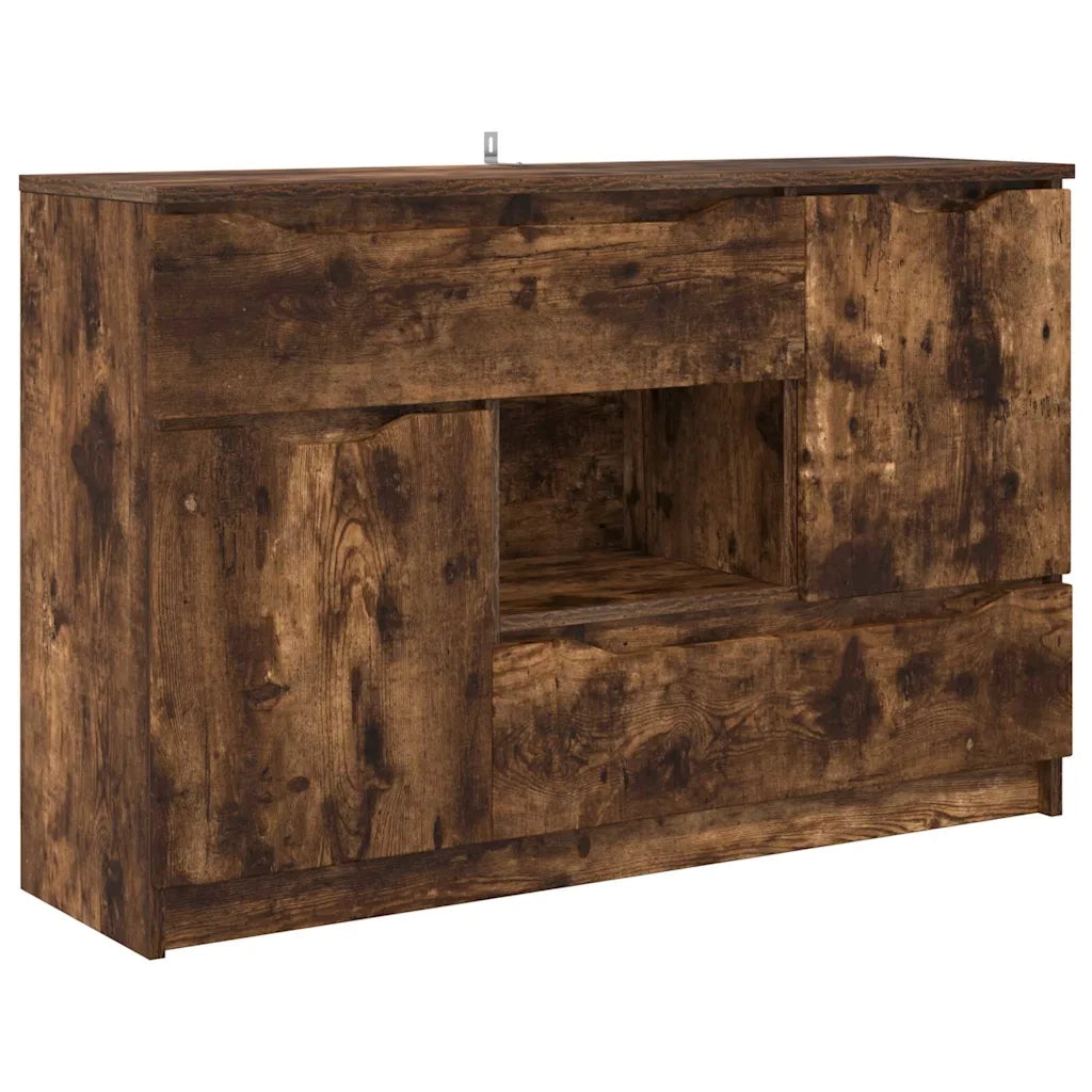 Credenza Rovere fumé 100 x 30 x 65,6 Legno multistrato 888792