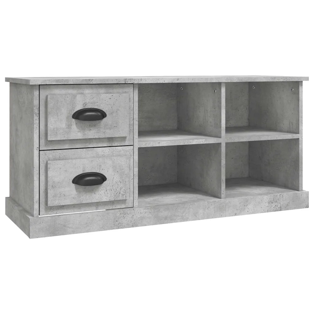 Mobile TV | Armadietto TV | Mobile Porta TV Grigio Cemento 102x35,5x47,5 cm in Legno Multistrato