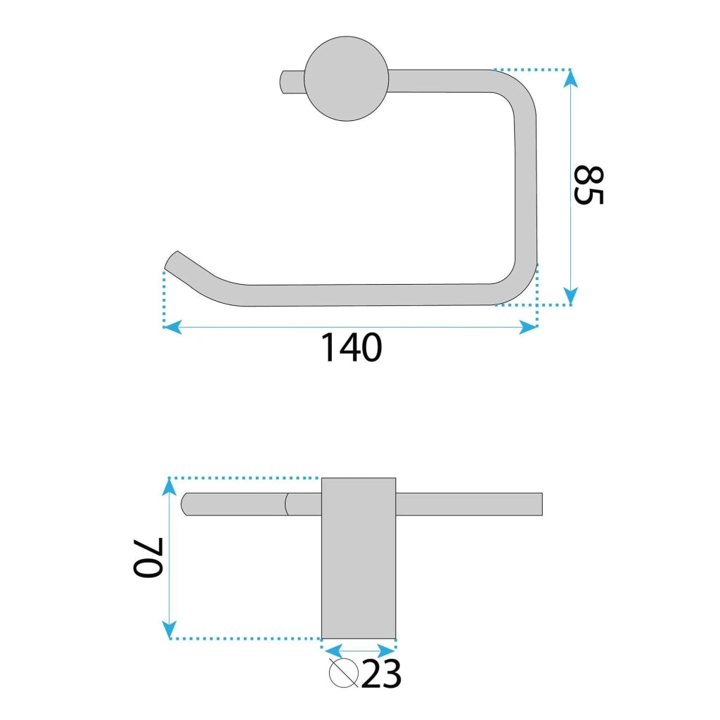 Porta Carta Igienica A62309brg Otto Brush Copper