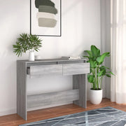 Tavolo Consolle Grigio Sonoma 100x35x76,5 cm in Truciolato