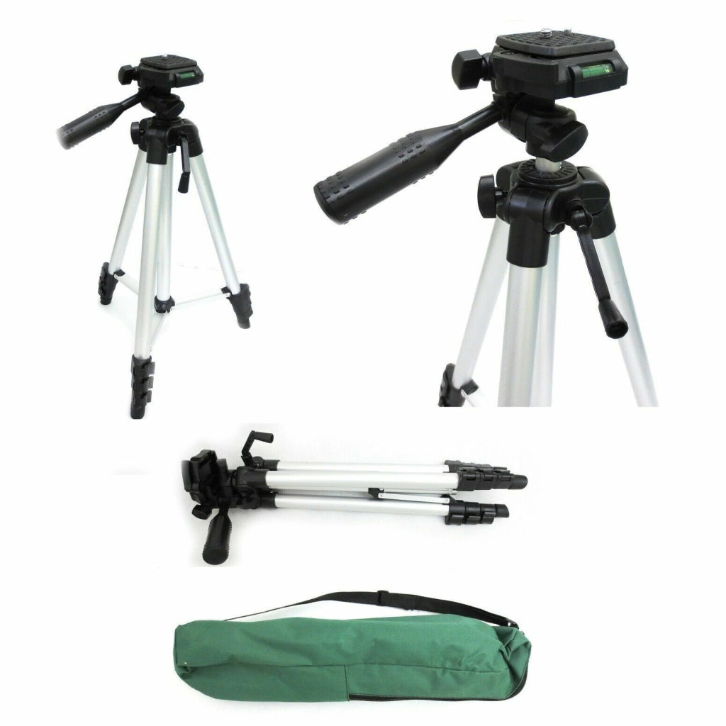 CAVALLETTO TREPPIEDI FOTOCAMERA PER VIDEOCAMERA STATIVO 1,20MT MAX