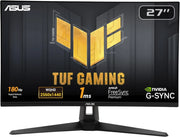 ASUS TUF Gaming VG27AQ3A Monitor Gaming 27” pollici, QHD (2560x1440), 180Hz, Fast IPS, Sincronizzazione ELMB, 1ms (GTG), FreeSync Premium, G-Sync, Overdrive variabile, 130% sRGB, Nero