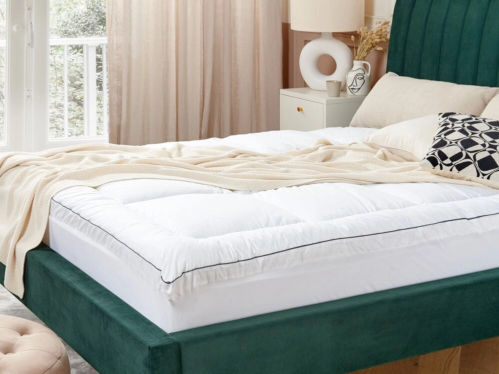 Coprimaterasso bianco Japara Cotton King Size 160 x 200 cm 4 cm di profondità