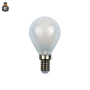 Alcapower Lampadina LED Minisfera G45 E14 4W 450lm 4000K Luce Naturale 360° Vetro Frost - Efficienza Energetica Classe E, Lunga Durata 25000h