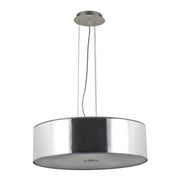 Viggiu, Lampada a Sospensione Materiale Struttura in Vetro Made in Italy, Argento