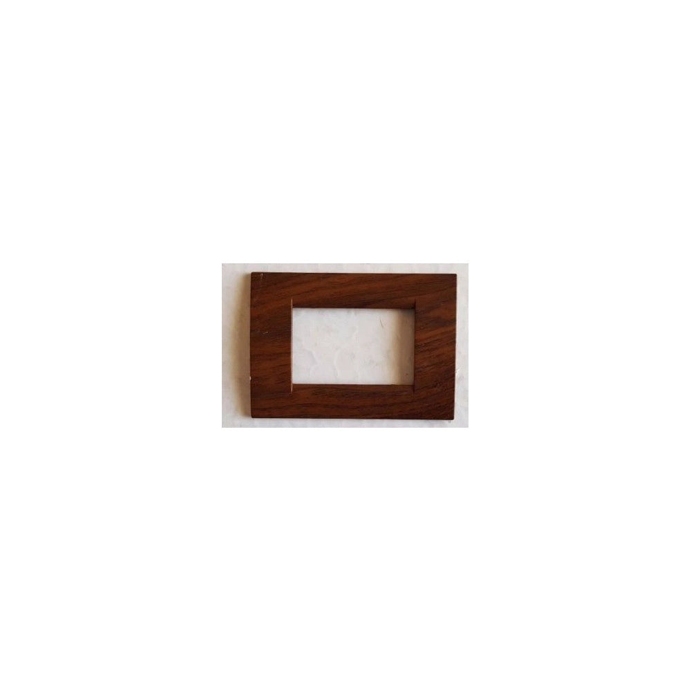 Trade Shop - Placchette Placche In Abs Per Serie Matix Bticino Compatibile 3 4 6 Moduli Color - Radica Di Noce -3 Fori     -