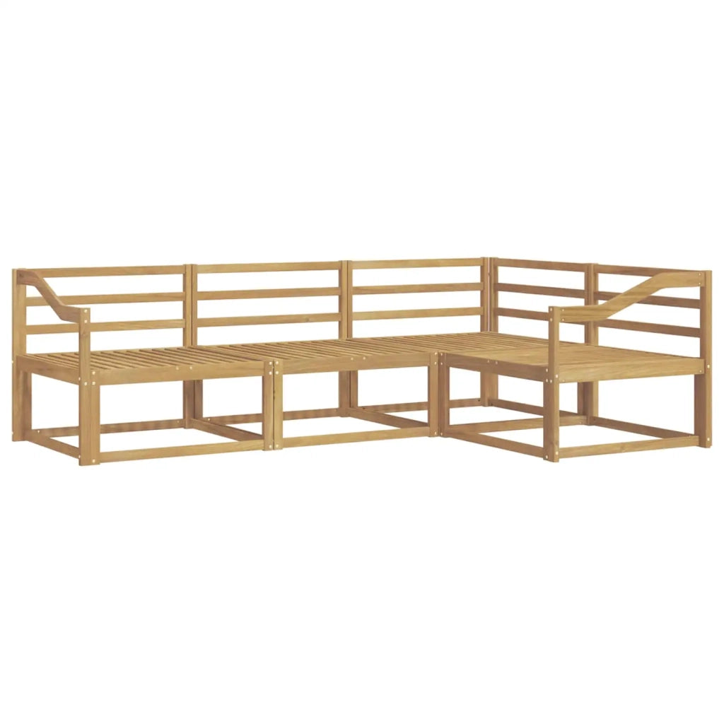 Set di divani da esterno 4 pcs Bianco 245,5 x 166,5 x 73 cm 3386388