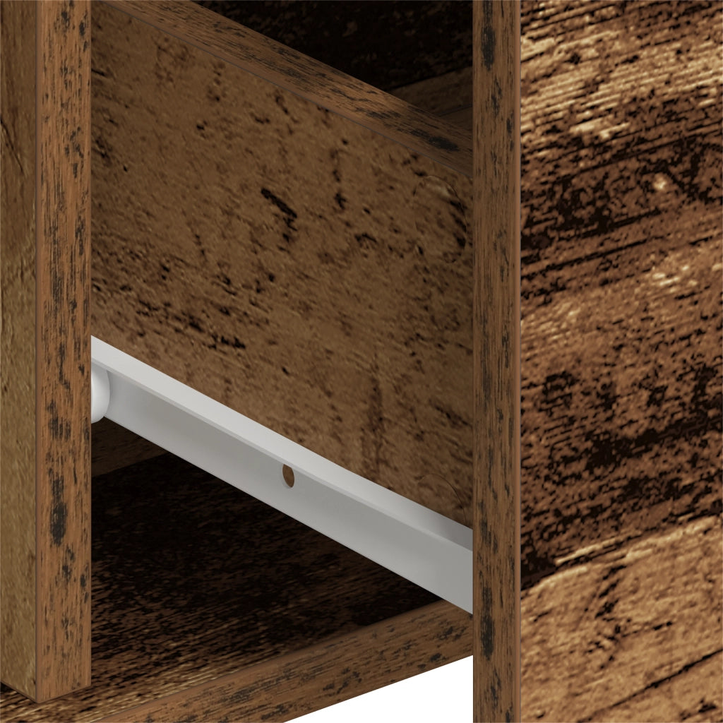 Credenze 2 pezzi Legno Vecchio 60x31x84 cm Legno Ingegnerizzato