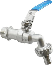 Valvola di sfioro in acciaio inossidabile V4A - PN 16 - valvola di aria compressa - valvola di regolazione per giardino - valvola di regolazione per tubi da 3-4 pollici