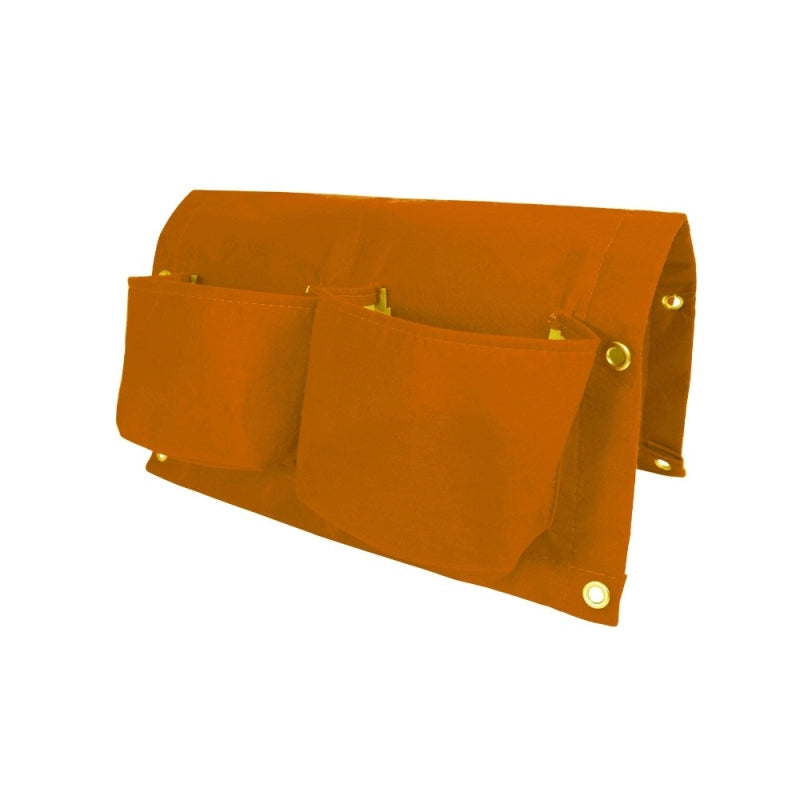 Vaso da Balcone in tessuto BloemBagz, con 4 tasche, 46 cm, colore Arancione