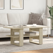 Tavolino da Salotto-Tavolino da soggiorno-Tavolo Rovere Sonoma 102x55x42cm Legno Multistrato 835878