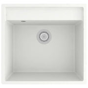 Lavello da cucina con foro troppo pieno 53 x 50 cm granito bianco 02_0002384