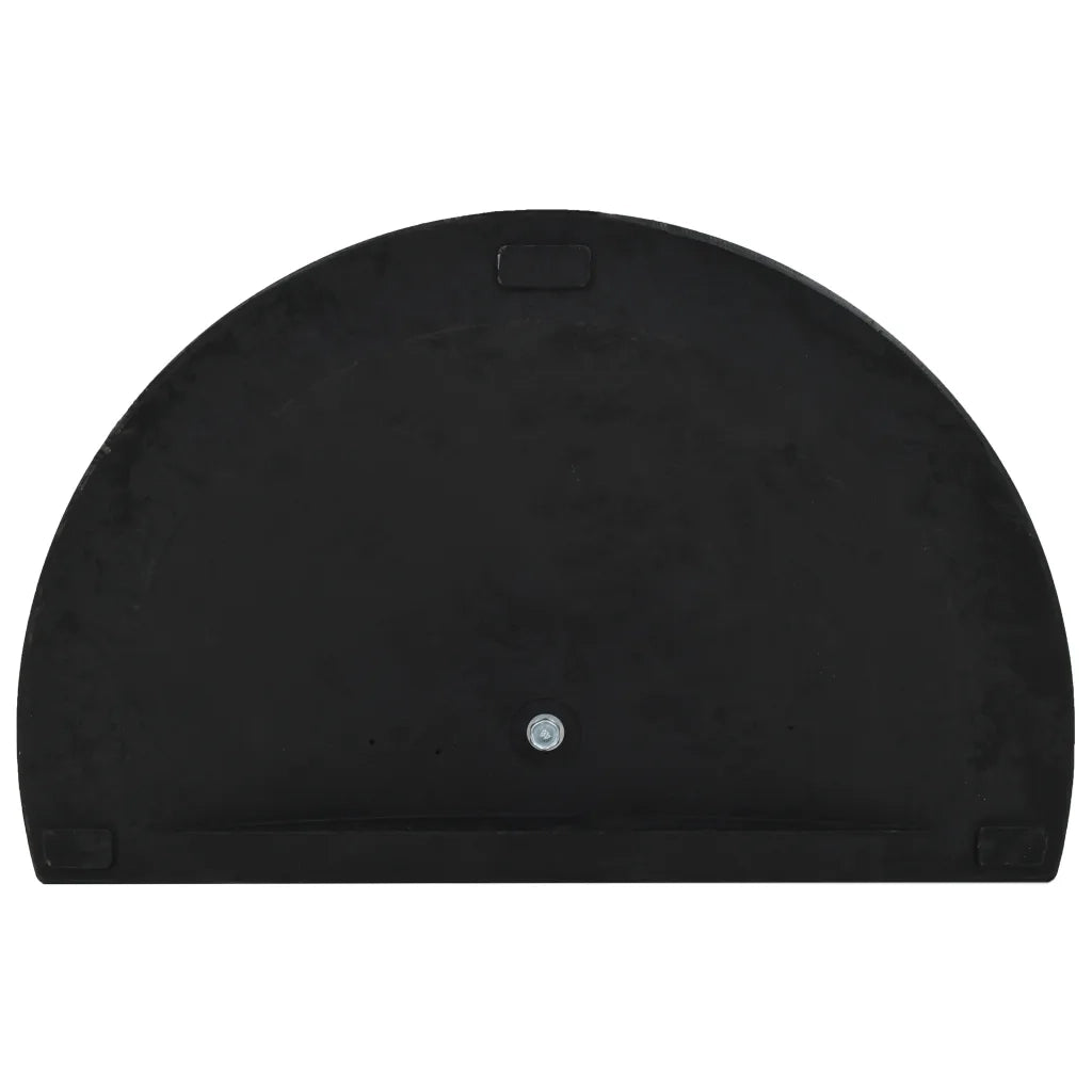 Base per Parasole Semicircolare in Poliresina 15 kg Nero CFW9735759