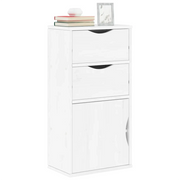 Armadietto Laterale con Cassetti ODDA Bianco 40x24x79 cm 4103598