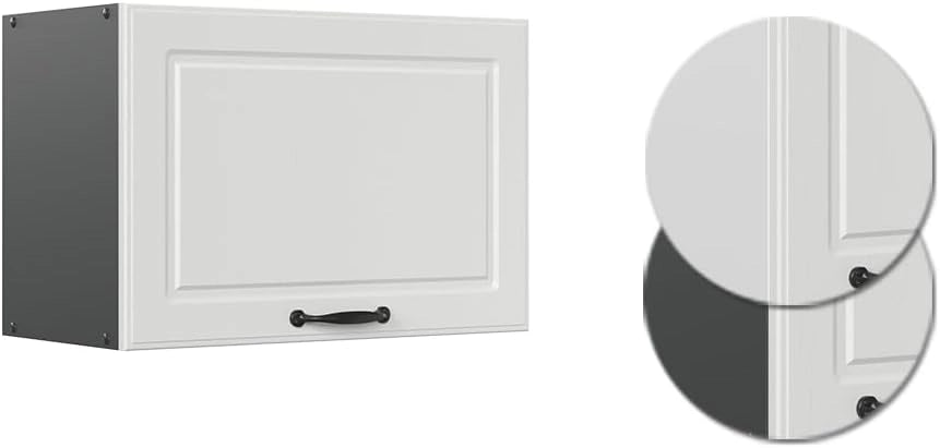 Pensile da cucina R-Line, Bianco casa di campagna, 60 cm Piatto, per la libera combinazione all'interno di sistemi cucina modulari