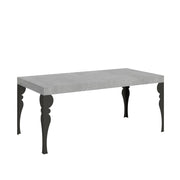 Tavolo Allungabile 200-304x90x77 cm Paxon Cemento Telaio Antracite