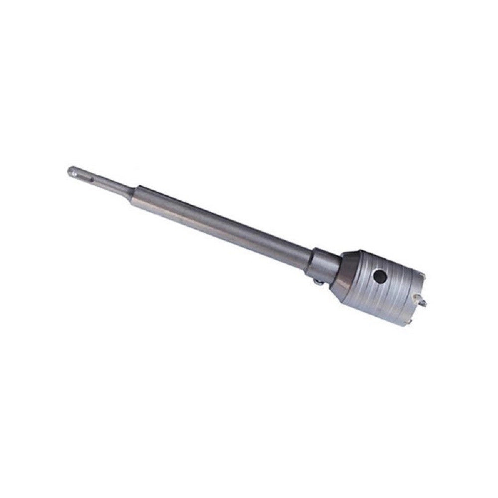 Trade Shop - Fresa Carotatrice A Tazza Per Muro Da 30mm A 130mm + Asta Da 35 Cm Sds Plus -