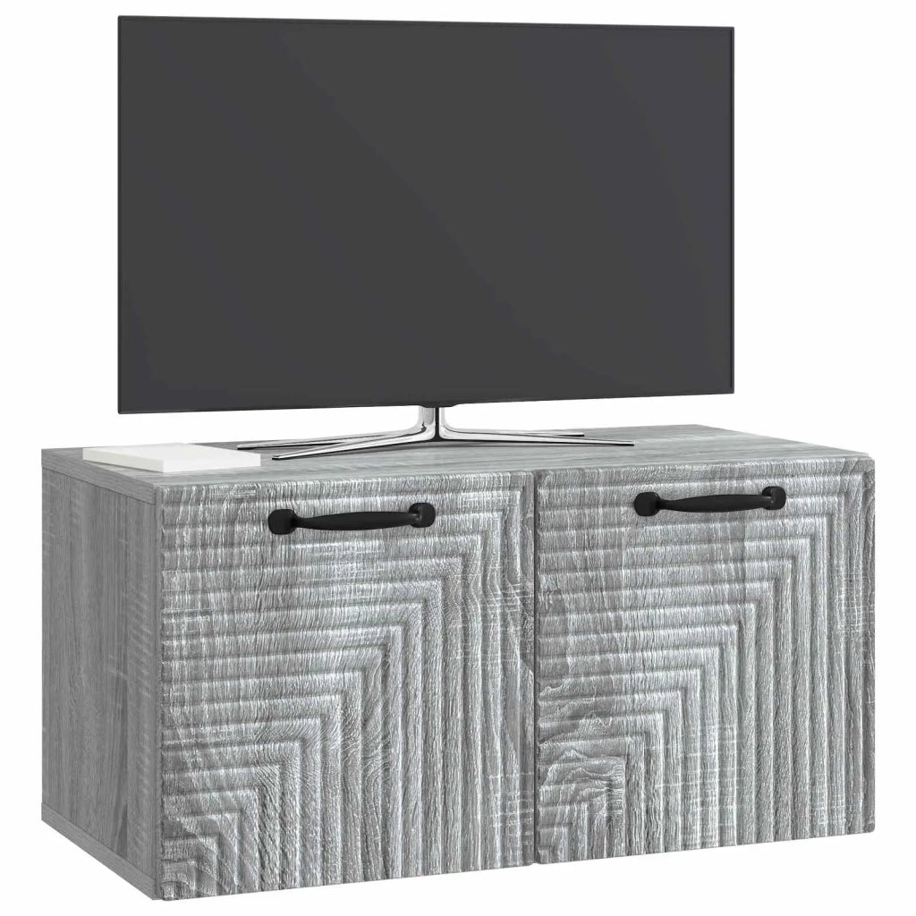 Mobile Porta TV da Muro Grigio Sonoma 59,5 x 31 x 30 cm
