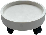 Piatto di supporto per piante con ruote rotanti - Piatto di supporto per piante - Raccoglitore d'acqua - Stabile e elegante - Adatto per interni/esterni - Mobilità confortevole