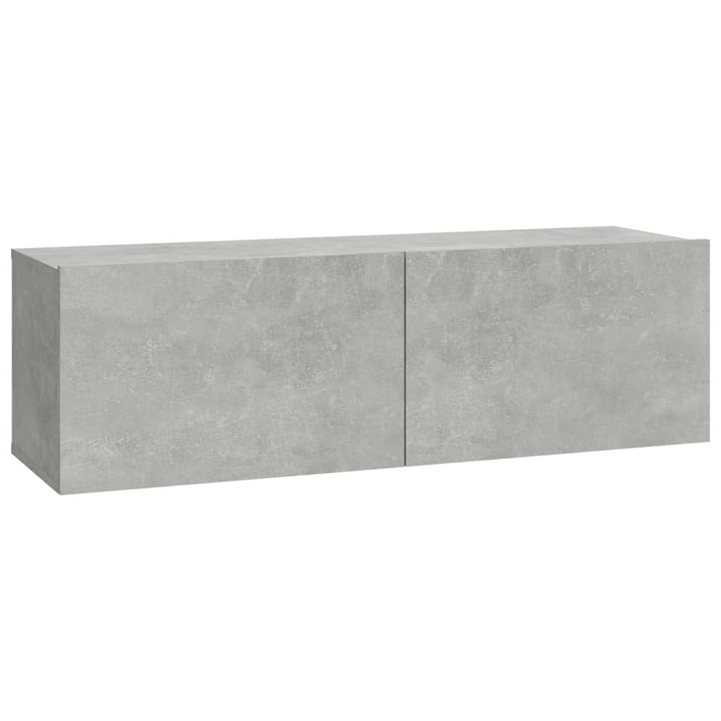 Set di mobili da 8 pezzi tra cui armadio credenza mobile TV televisore per soggiorno camera da letto salotto legno ingegnerizzato grigio 02_0025250