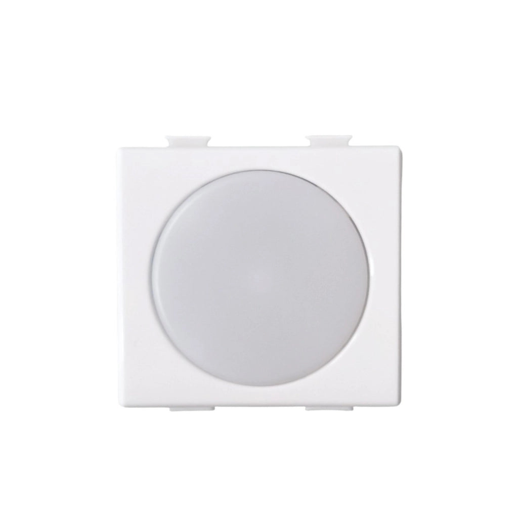 Serie Civile ETTROIT Bianco Compatibile Con Bticino Matix (Lampada Led Segnapasso 2M 220V 6000K)