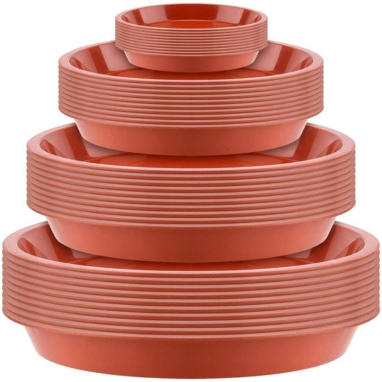 Pentole per Piante 40 Stuks - Pentole per Piante per Interno/Esterno - Vaschette - Plastica - Diametro 1,6-3,1 cm - Ciotola per Piante