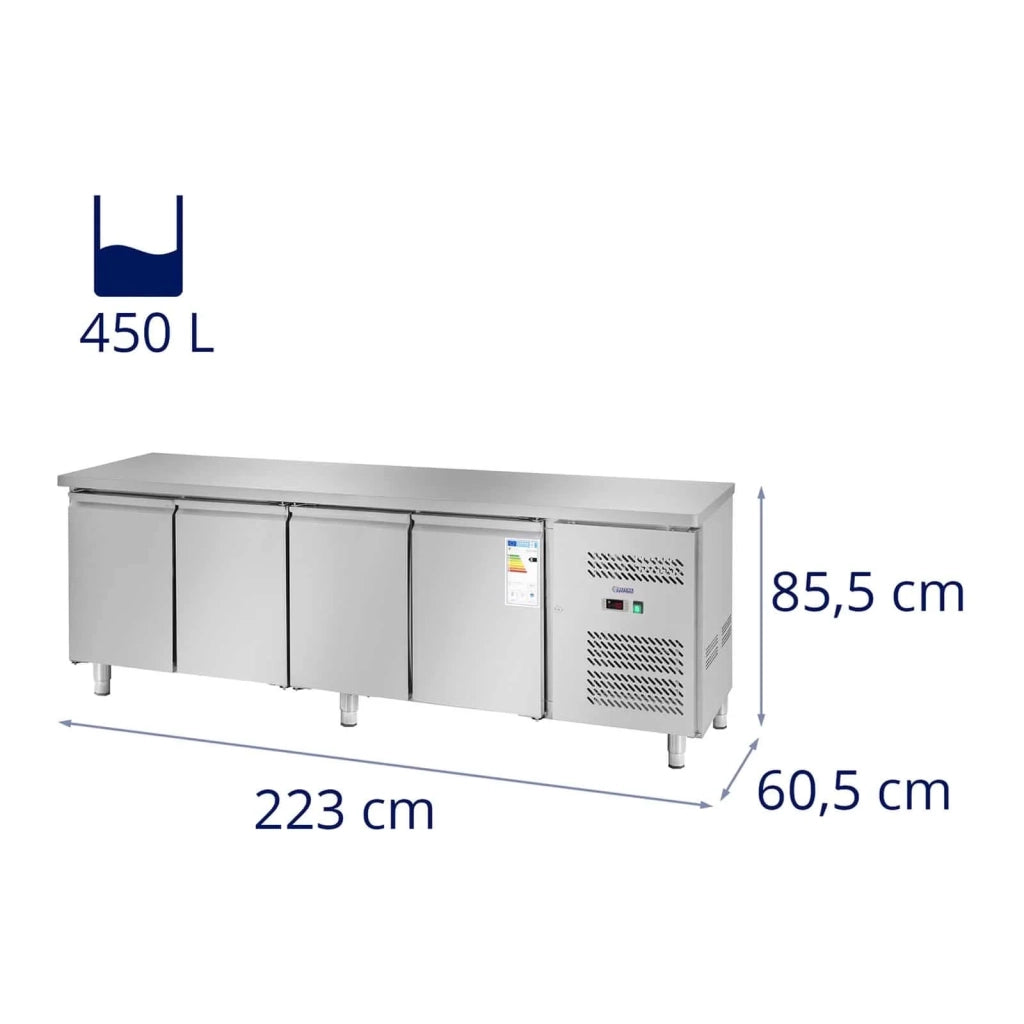 Vetrina refrigerata da 450 litri con 4 porte 14_0005369