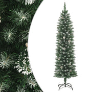 Albero di Natale Artificiale Sottile con Base 150 cm PVC cod mxl 7886