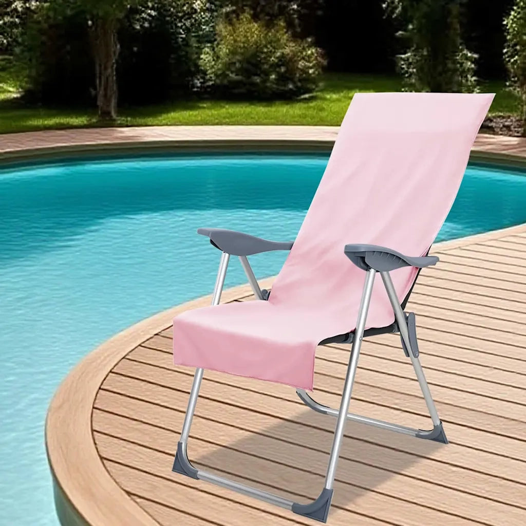 Asciugamani per Sedia Outdoor 2 pcs Rosa 130 x 60 cm 42011512