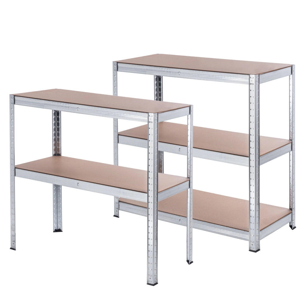 Scaffalatura metallica KADAX a 5 ripiani per garage, 180x90x40 cm, portata 875 kg, ideale per cantina.