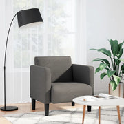 Divano Sedia con Braccioli Grigio Chiaro 54 cm Tessuto a Coste 4100515